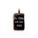 Pendentif gravé homme - Argent