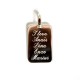 Pendentif gravé prénoms homme - Argent