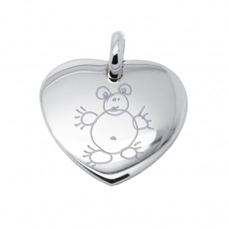 Pendentif coeur 19 mm - Plaqué or