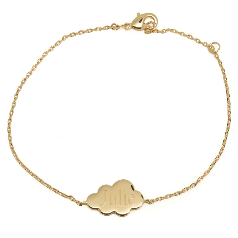 Bracelet en plaqué or jaune ou argent NUAGE - Lorenzo R