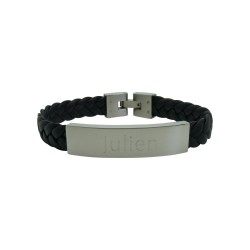 Bracelet homme Cuir et Acier