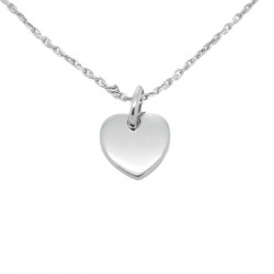 Collier personnalisé mini coeur - Argent