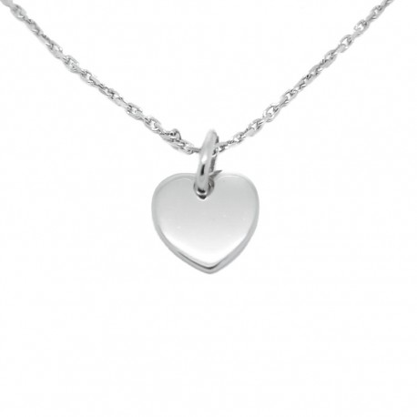 Collier mini coeur - Argent